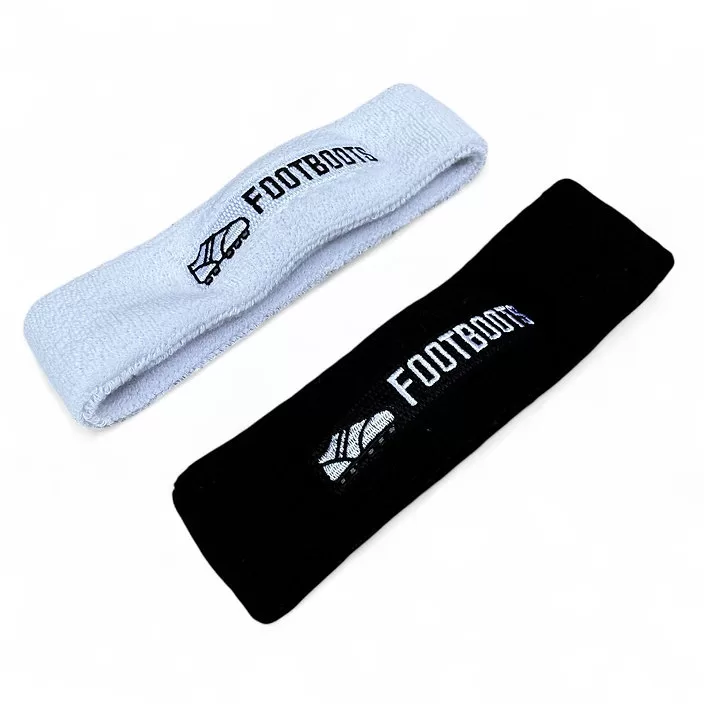 ヘアバンド 幅広 ブラック/ホワイト