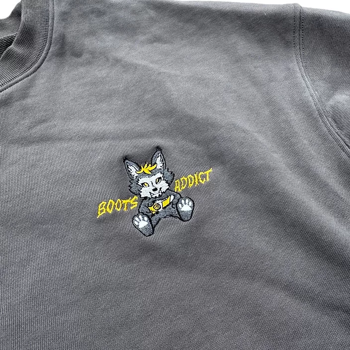 ブーツアディクト オオカミスウェット グレー